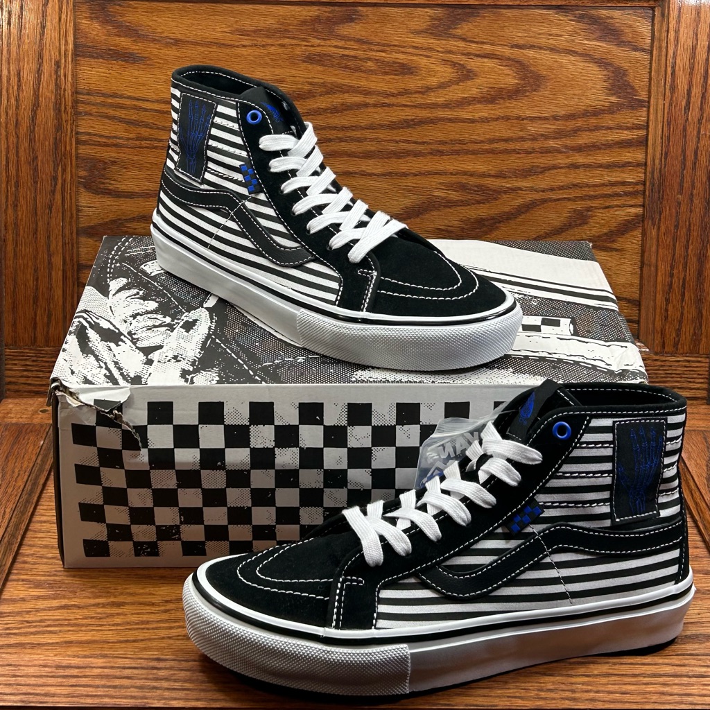 Vans Skate Sk8 Hi D Breana Geering Black White Shoes